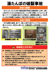 湯たんぽの破裂事故
