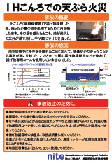 IHこんろでの天ぷら火災