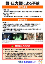 鍋・圧力鍋の事故